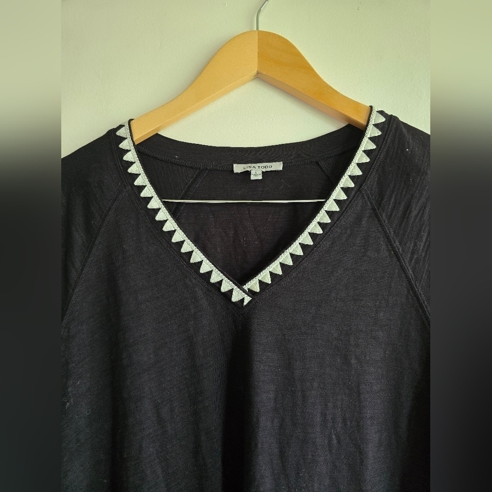 LISA‎ TODD, The Swinger Dress, Black, Size Large - Picture 6 of 10